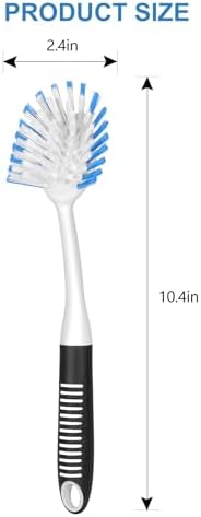 SetSail Dish Brush with Handle, 2 Pack Stiff Bristles Dish Scrubber