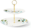Lenox Balsam Lane Porcelain 2-Tier Christmas Serving Tray