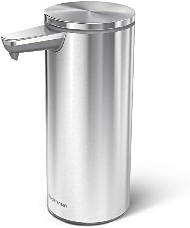 simplehuman 9 oz Touch-Free Rechargeable Sensor Soap Dispenser