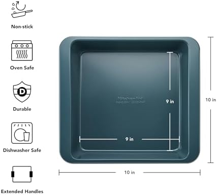 KitchenAid Nonstick Swiss Engineered Aluminized Steel Square Cake Pan