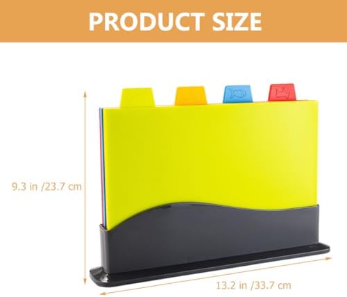 Beavorty 4pcs Household Chopping Board Set with Non-slip Desktop Cut