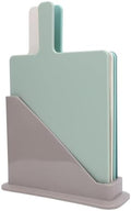 VINGVO 4Pcs Plastic Cutting Board Set, Color Coded Cutting Board with