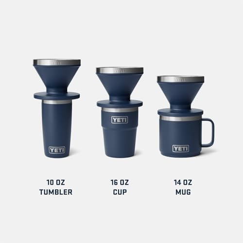YETI Pour Over Coffee Maker Accessory for Ramblers, Rescue Red