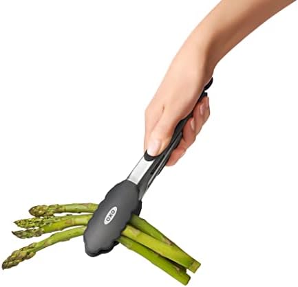 OXO Good Grips 9-Inch Silicone-Head Tongs