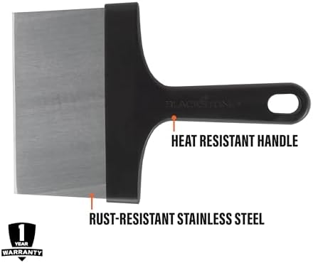Blackstone® Heavy-Duty Griddle Scraper, 6 inch, Stainless Steel