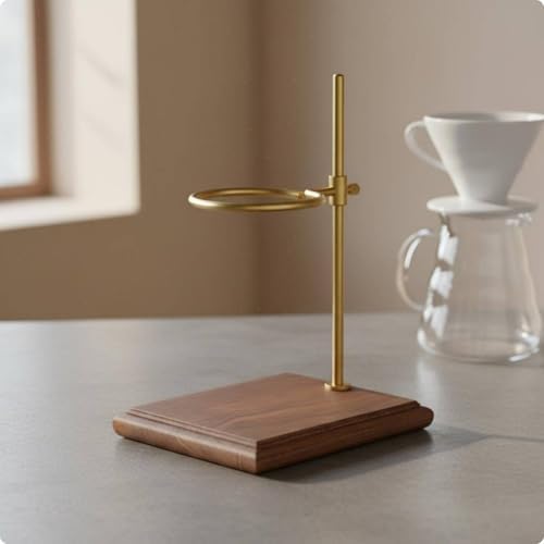 Amagogo Coffee Stand Pour Dripper Holder Station With Thick Wooden