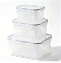 3-Pack Fruit Storage Containers with Strainer and Drain Lid