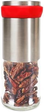 Chili Pepper Mill Grinder, 3Oz Capacity, Stainless Steel Blades
