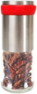 Chili Pepper Mill Grinder, 3Oz Capacity, Stainless Steel Blades