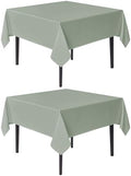 sancua Square Tablecloths 54x54 Inch Sage Green Fabric Table Cloth