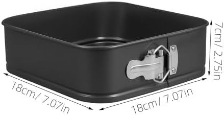 Hemobllo 3pcs Square Springform Cheesecake Pan Set with Removable