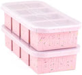 Souper Cubes 1 Cup Silicone Freezer Trays with Lids, Cotton Candy