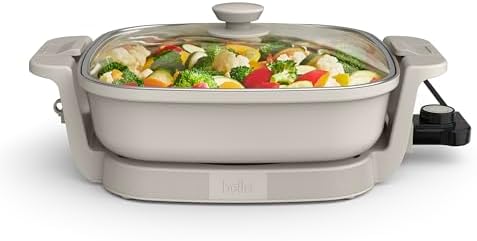 bella Fits-AnywhereTM SAUTE Make & Take Skillet, Non-Toxic, Ceramic