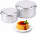 2 Pcs Quesillera Venezolana Con Tapa Molde Aluminum Flan Mold with