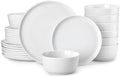 MALACASA 24-Piece Dinnerware Set for 8, White Porcelain Dishes