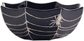 Bico Halloween Spider Web 9.5 inch Black Candy Ceramic Serving Bowl