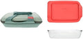 Pyrex 3-Piece 5Qt Portables Set with Sage Green Tote