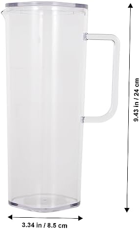 Fridge Water Pitcher 1200ml Acrylic with Handle and Lid
