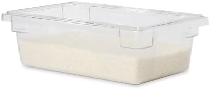 Rubbermaid Commercial Products Food Storage Box, 3.5-Gallon, Clear