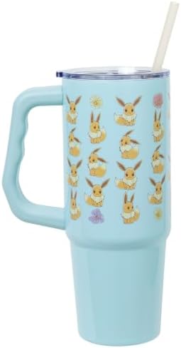 Silver Buffalo Pokémon Flower Cafe Eevee, Stainless Steel Tumbler
