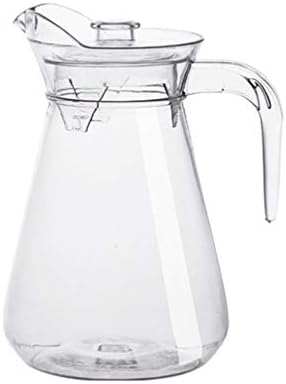 Borosilicate Glass Juice Pitcher with Lid - Hot & Cold Water Carafe