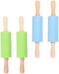 4pcs Kitchen Rolling Pin Set for Boys and Girls Baking and Dough