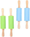 4pcs Silicone Rolling Pin Set for Children, Baking Dough