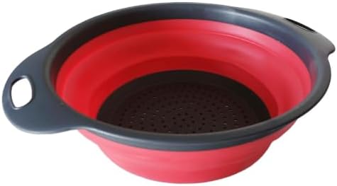 Collapsible Colander and Fruit Bowl with Drainage Base