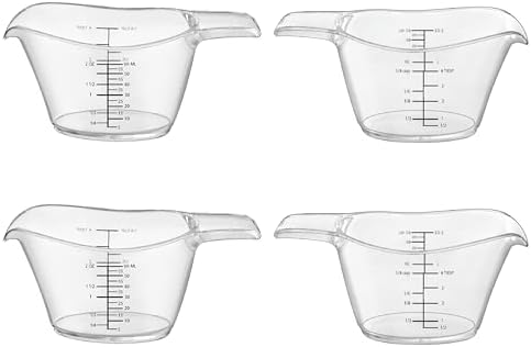 Small Plastic Liquid Measuring Cup for Kitchen and DIY with