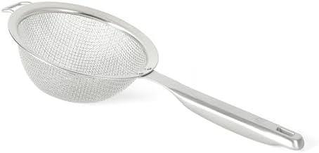 Calphalon Prime Edge 5-Inch Stainless Steel Hand Strainer, Fine Mesh