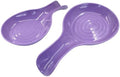 Purple Spoon Rest Cooking Spoon Holder, Plastic, 2 Pack