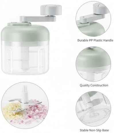 Manual Food Chopper, Pull String Mincer for Garlic Onions Ginger, 8.5