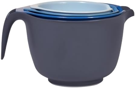 Glad Mixing Bowls with Pour Spout, Set of 4 - Nesting Plastic Bowls
