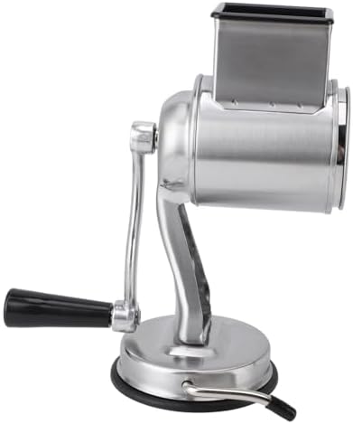 Manual Stainless Steel Cheese Grater, 5 Interchangeable Blades