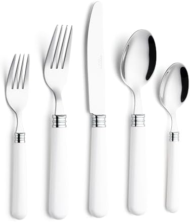 ANNOVA Silverware Set 20 Pieces Cutlery Stainless Steel Colorful Fun