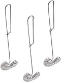 3 Piece Stainless Steel Egg Whisk Set with Spring Stirring Head