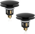 2 Pack Universal Metal Bathroom Sink Stopper, Hair Catcher Strainer