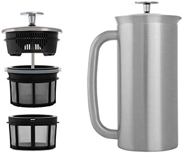 ESPRO P7 French Press, 32 Oz, Brushed Stainless Steel