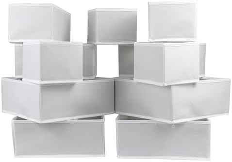 Fordonral 12 Pack Drawer Organizer Clothes, Foldable Fabric Dresser