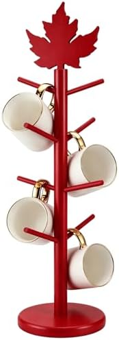 AnyDesign Fall Mug Holder Tree, Coffee Cup Holder with 8 Hooks