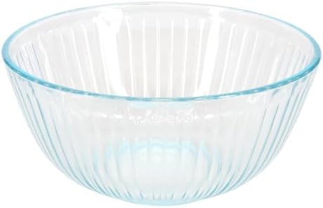 Pyrex Mixing Bowls 7401 7402 7403 w/Yellow, Green, Red Lids - Made in