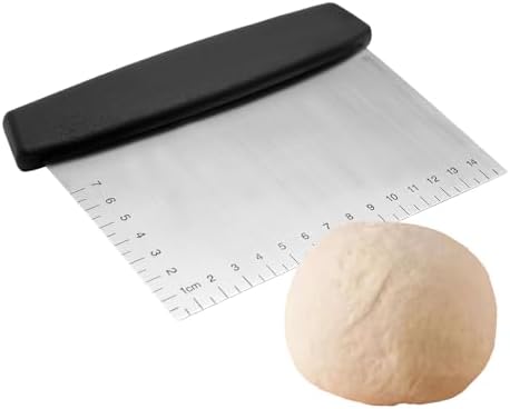 Dough Bench Scraper Engraved Measuring Scale Multipurpose