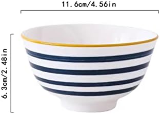 Pasta Bowl Ceramic Bowl Household 10 Sets Creative Rice Bowl 5 Inch