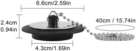 Sink Stopper 2-piece Shower Drain Cover