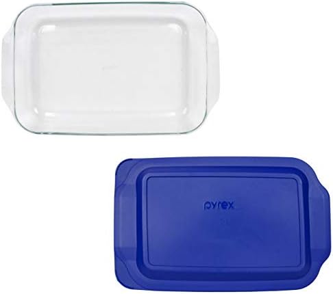 Pyrex 3qt Glass Baking Dish with Blue Lagoon Lid