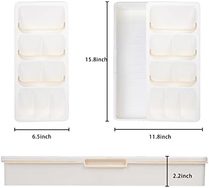 Kitchen Drawer Organizer Tray,Expandable Cutlery Silverware Organizer