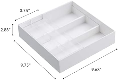 YAMAZAKI Home Tower Cutlery Drawer Organizer - Kitchen Silverware