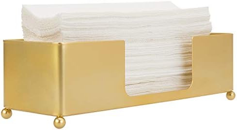 MyGift C Fold Paper Towel Holder, Gold Brass Finish