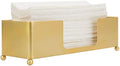 MyGift C Fold Paper Towel Holder, Gold Brass Finish