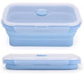 Silicone Collapsible Food Storage Containers, 800ml Airtight Meal Prep